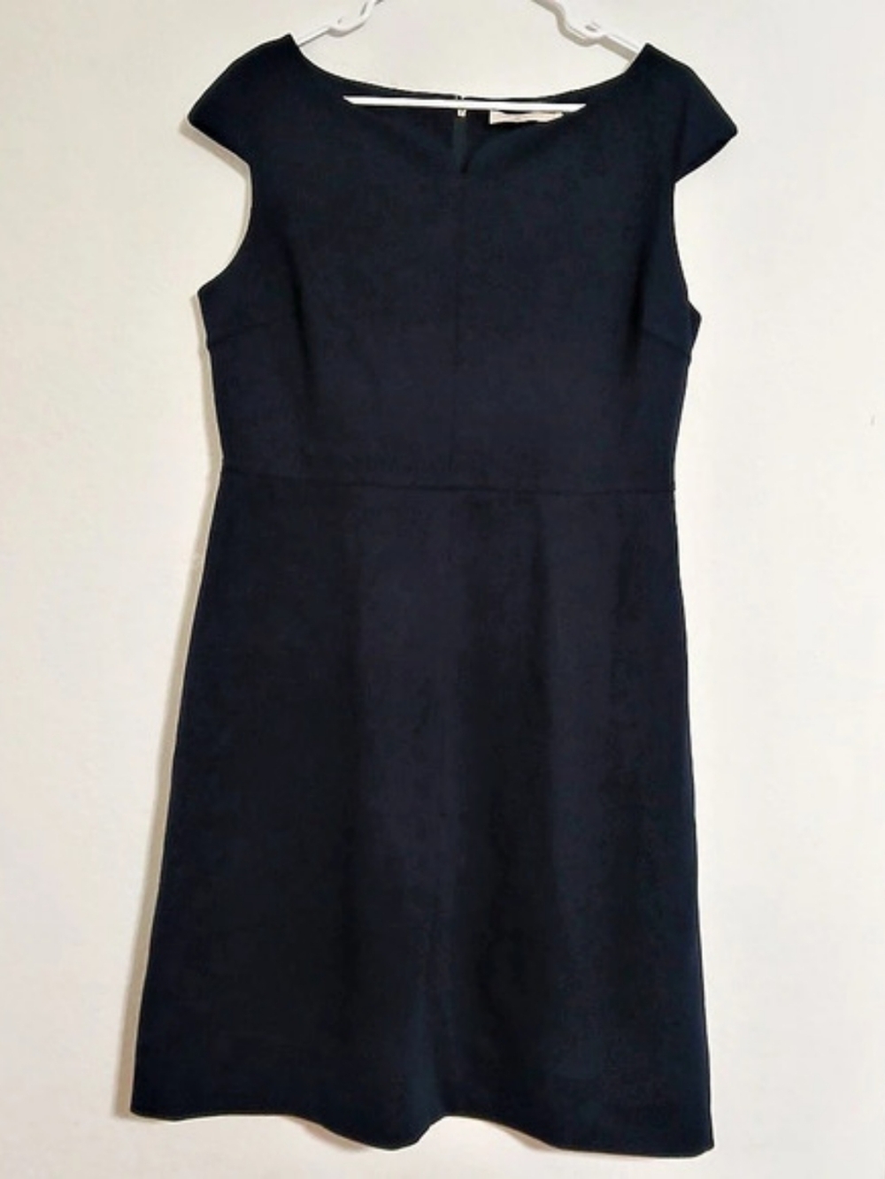Tory Burch Cap Sleeve Midi Dress in Dark Navy Blue XL Like New